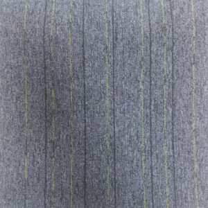 Alfombra Modular First Straighline 966 Green Lines 50x50 Bouclé 6,2mm 540 grs 100% Nylon. Valor M2.